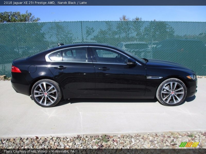 Narvik Black / Latte 2018 Jaguar XE 25t Prestige AWD