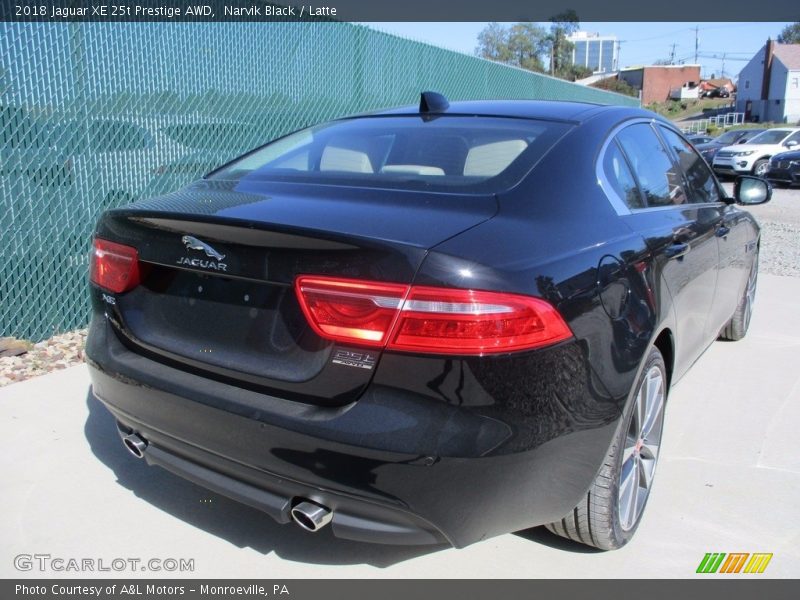 Narvik Black / Latte 2018 Jaguar XE 25t Prestige AWD