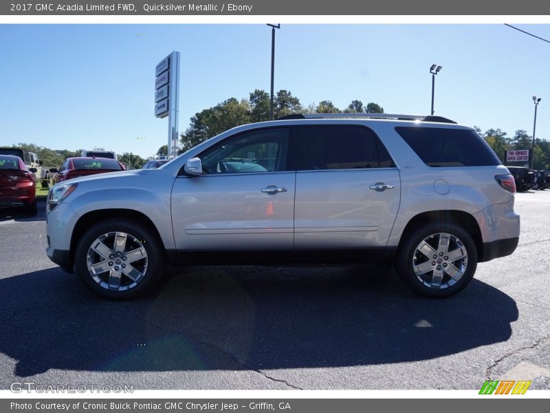 Quicksilver Metallic / Ebony 2017 GMC Acadia Limited FWD
