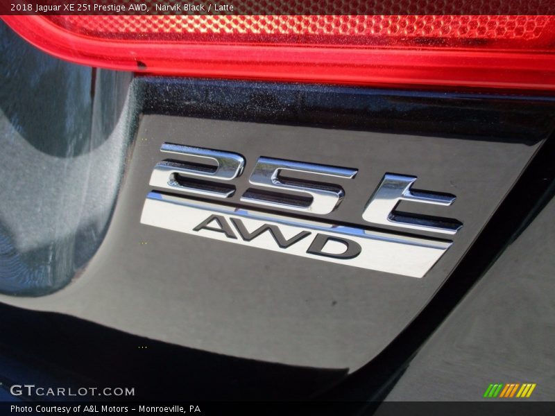 Narvik Black / Latte 2018 Jaguar XE 25t Prestige AWD