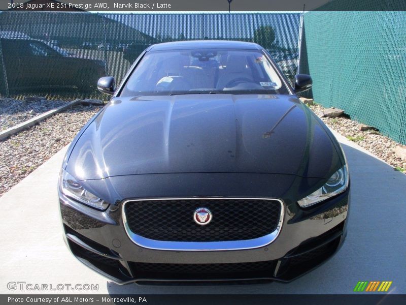Narvik Black / Latte 2018 Jaguar XE 25t Prestige AWD