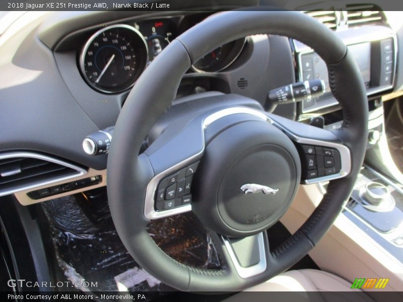 Narvik Black / Latte 2018 Jaguar XE 25t Prestige AWD