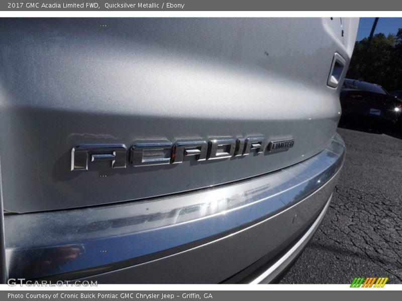 Quicksilver Metallic / Ebony 2017 GMC Acadia Limited FWD
