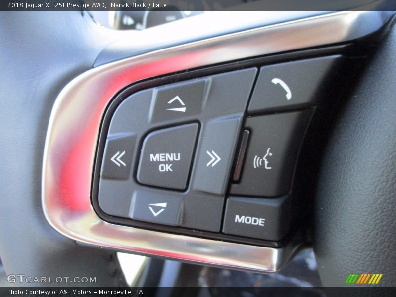 Narvik Black / Latte 2018 Jaguar XE 25t Prestige AWD