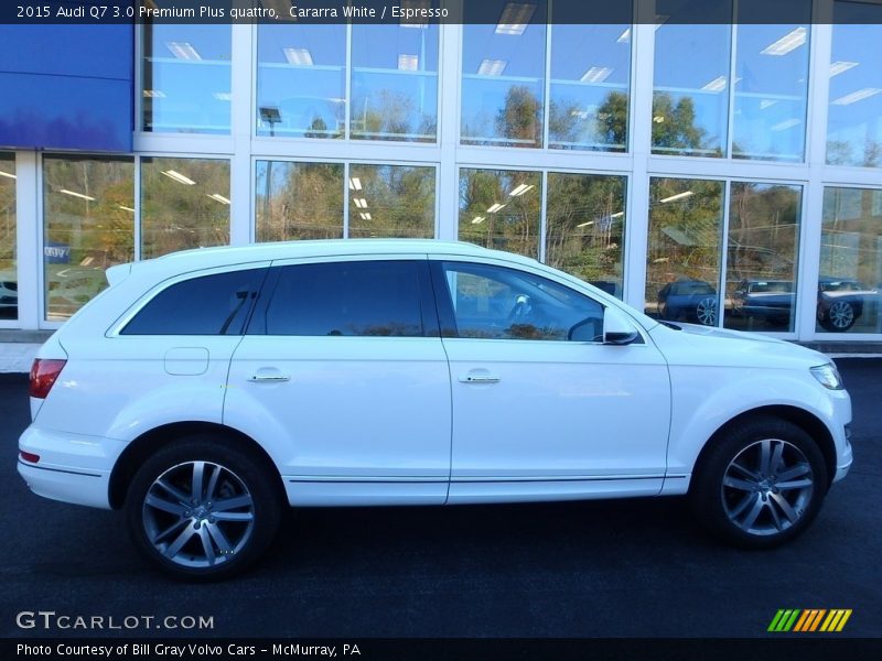 Cararra White / Espresso 2015 Audi Q7 3.0 Premium Plus quattro