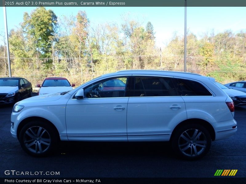 Cararra White / Espresso 2015 Audi Q7 3.0 Premium Plus quattro