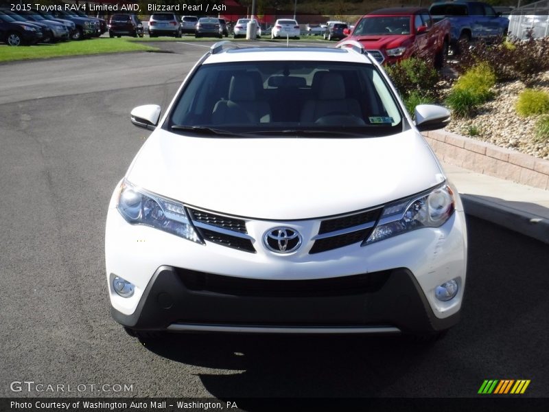 Blizzard Pearl / Ash 2015 Toyota RAV4 Limited AWD
