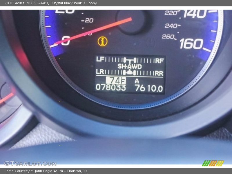 Crystal Black Pearl / Ebony 2010 Acura RDX SH-AWD