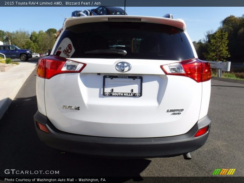 Blizzard Pearl / Ash 2015 Toyota RAV4 Limited AWD
