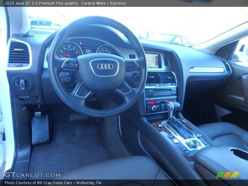 Cararra White / Espresso 2015 Audi Q7 3.0 Premium Plus quattro