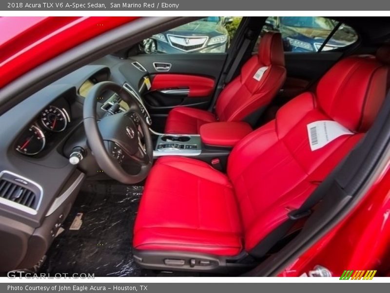 San Marino Red / Ebony 2018 Acura TLX V6 A-Spec Sedan