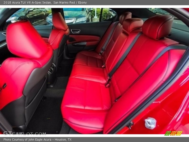 San Marino Red / Ebony 2018 Acura TLX V6 A-Spec Sedan