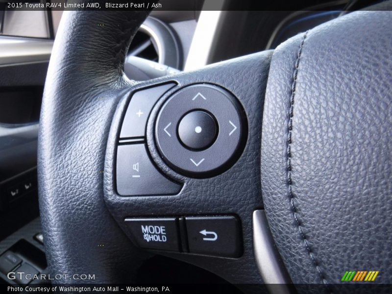 Blizzard Pearl / Ash 2015 Toyota RAV4 Limited AWD