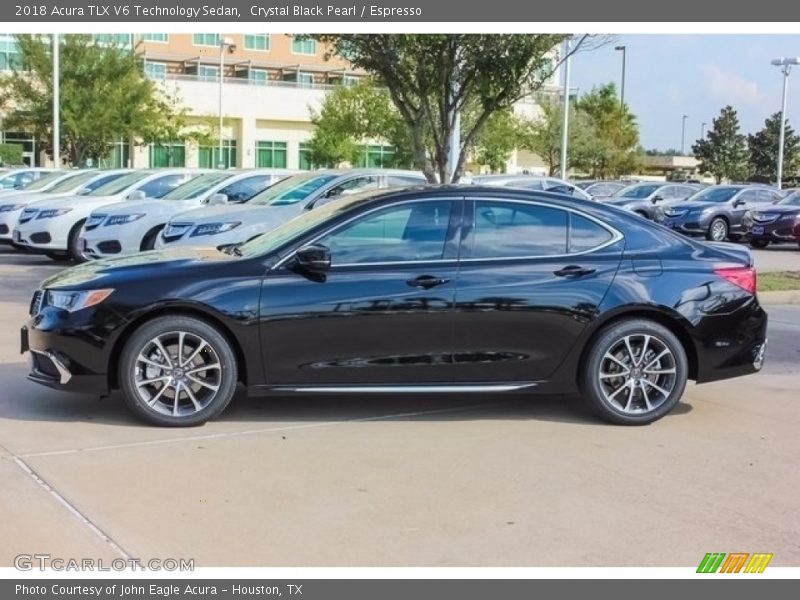 Crystal Black Pearl / Espresso 2018 Acura TLX V6 Technology Sedan