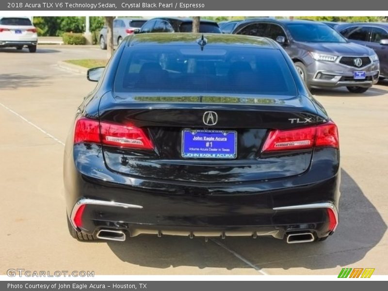Crystal Black Pearl / Espresso 2018 Acura TLX V6 Technology Sedan