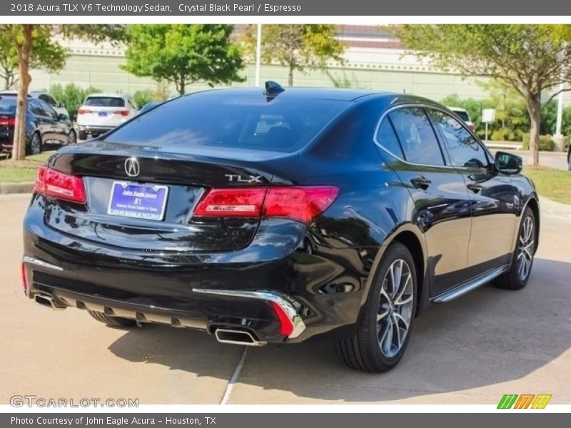 Crystal Black Pearl / Espresso 2018 Acura TLX V6 Technology Sedan