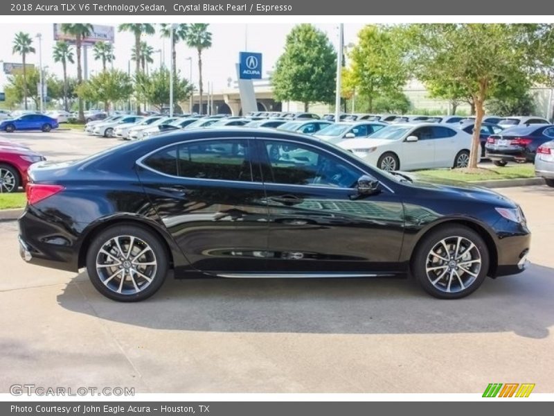 Crystal Black Pearl / Espresso 2018 Acura TLX V6 Technology Sedan