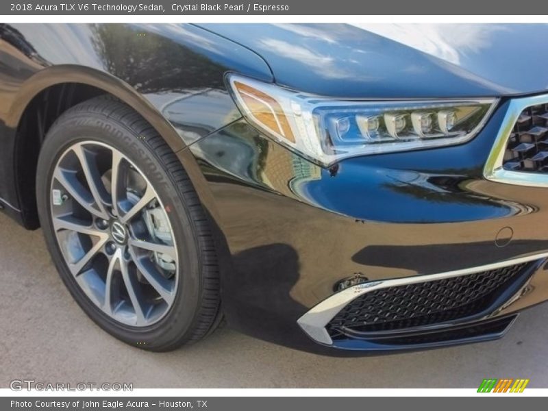 Crystal Black Pearl / Espresso 2018 Acura TLX V6 Technology Sedan