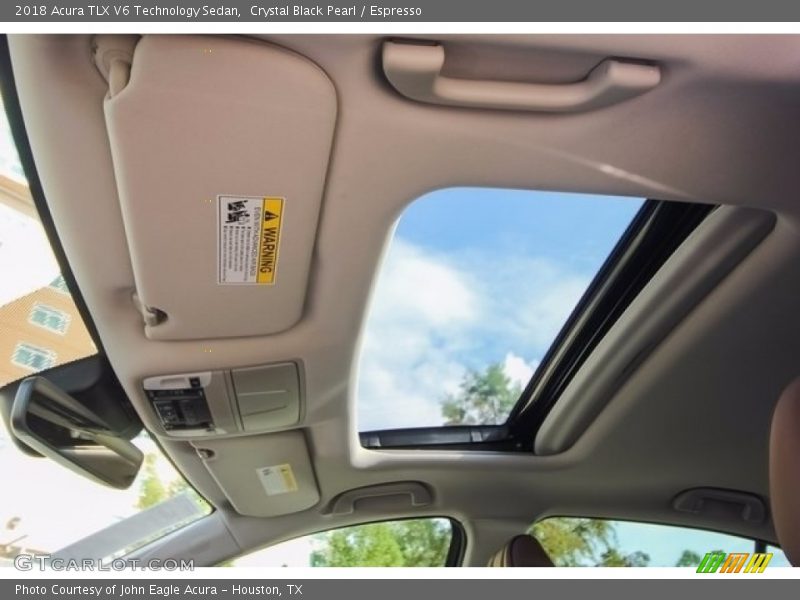 Crystal Black Pearl / Espresso 2018 Acura TLX V6 Technology Sedan