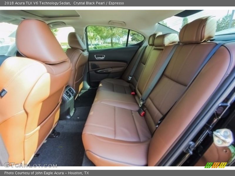 Crystal Black Pearl / Espresso 2018 Acura TLX V6 Technology Sedan