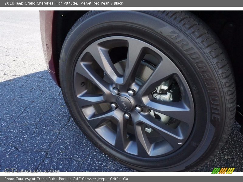 Velvet Red Pearl / Black 2018 Jeep Grand Cherokee High Altitude