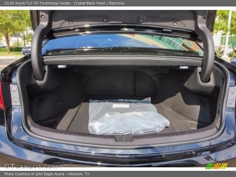 Crystal Black Pearl / Espresso 2018 Acura TLX V6 Technology Sedan