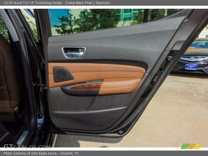 Crystal Black Pearl / Espresso 2018 Acura TLX V6 Technology Sedan