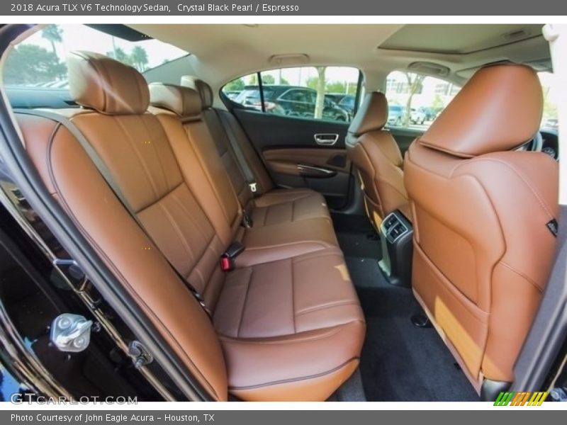 Crystal Black Pearl / Espresso 2018 Acura TLX V6 Technology Sedan