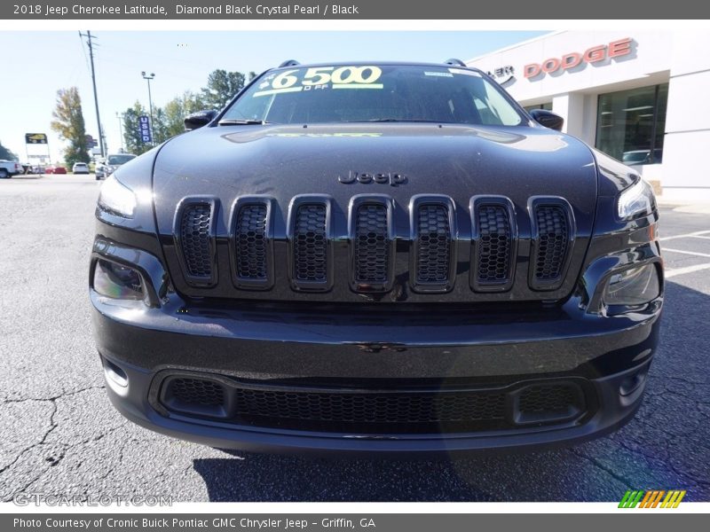 Diamond Black Crystal Pearl / Black 2018 Jeep Cherokee Latitude