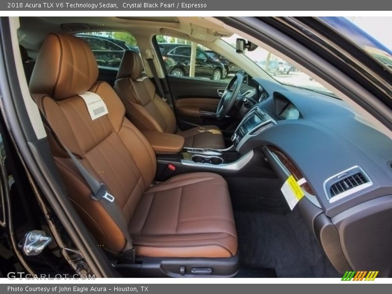 Crystal Black Pearl / Espresso 2018 Acura TLX V6 Technology Sedan