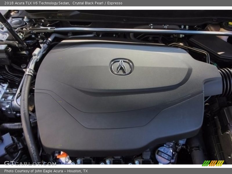 Crystal Black Pearl / Espresso 2018 Acura TLX V6 Technology Sedan