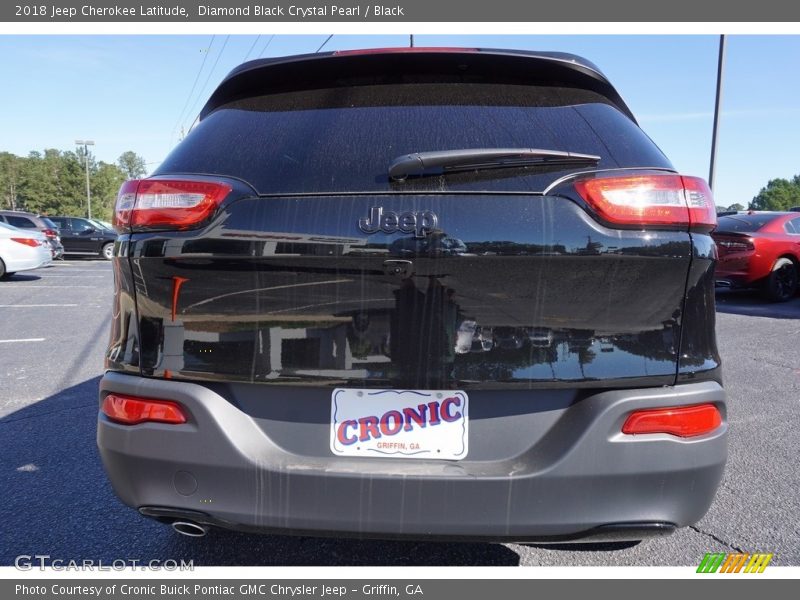 Diamond Black Crystal Pearl / Black 2018 Jeep Cherokee Latitude