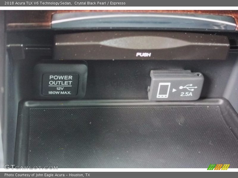 Crystal Black Pearl / Espresso 2018 Acura TLX V6 Technology Sedan
