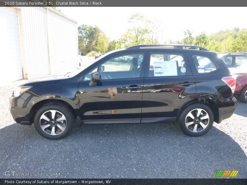 Crystal Black Silica / Black 2018 Subaru Forester 2.5i