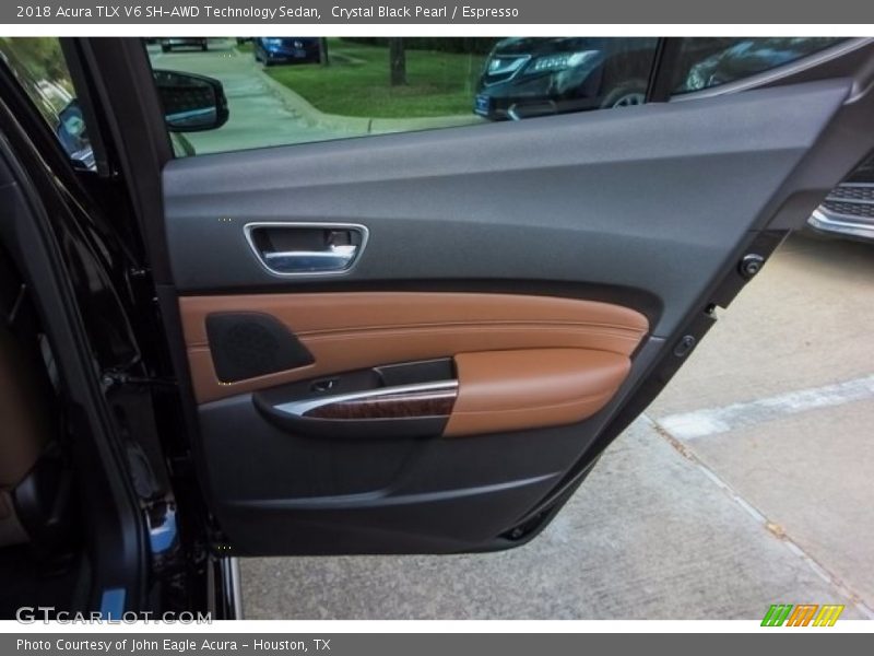 Crystal Black Pearl / Espresso 2018 Acura TLX V6 SH-AWD Technology Sedan