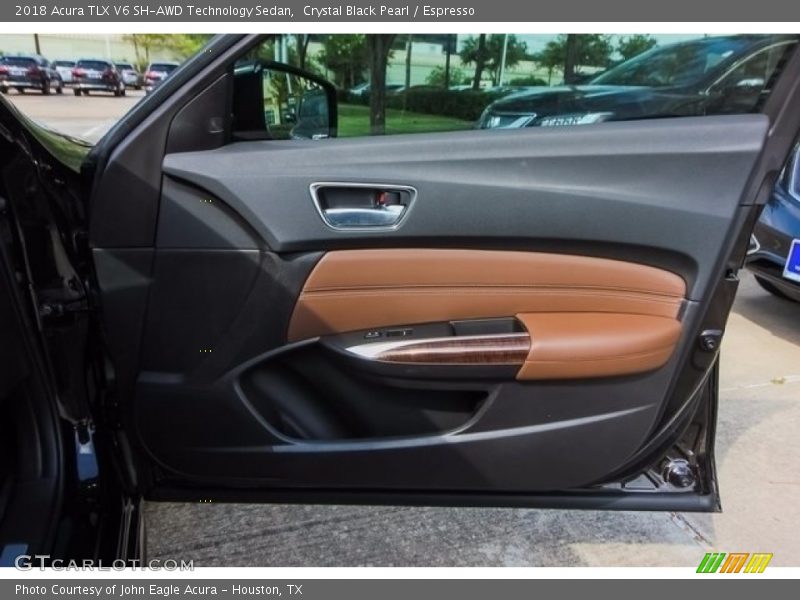 Crystal Black Pearl / Espresso 2018 Acura TLX V6 SH-AWD Technology Sedan