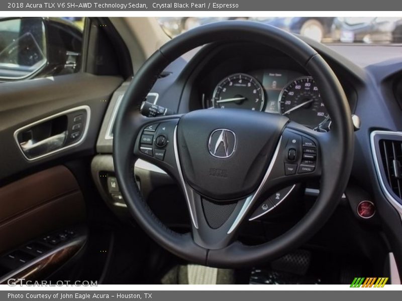 Crystal Black Pearl / Espresso 2018 Acura TLX V6 SH-AWD Technology Sedan