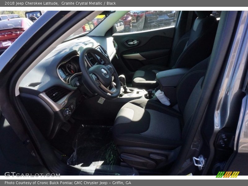 Granite Crystal Metallic / Black 2018 Jeep Cherokee Latitude