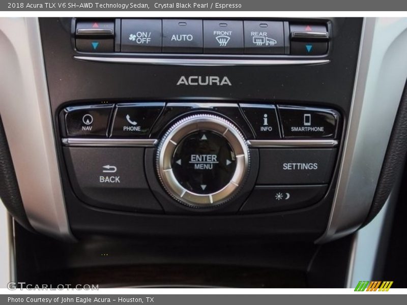 Crystal Black Pearl / Espresso 2018 Acura TLX V6 SH-AWD Technology Sedan