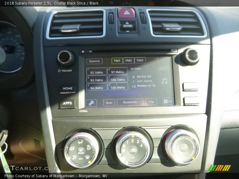 Crystal Black Silica / Black 2018 Subaru Forester 2.5i