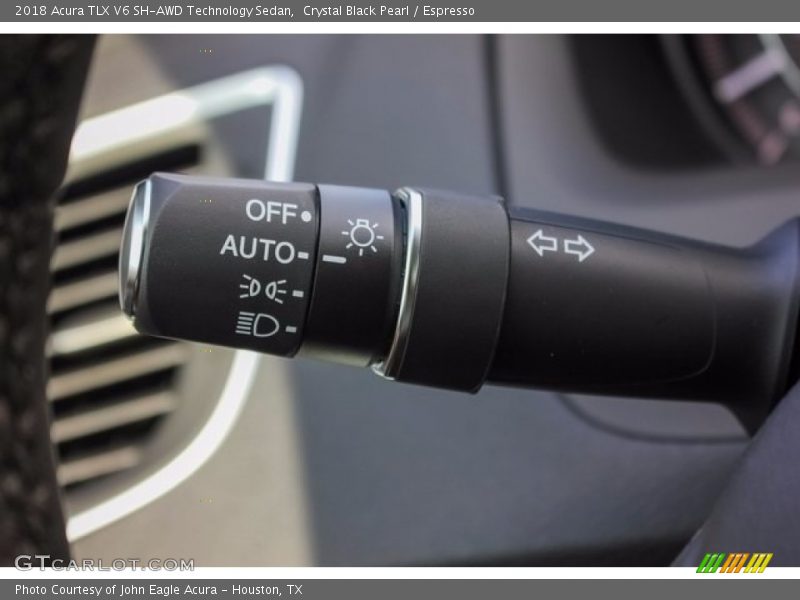 Crystal Black Pearl / Espresso 2018 Acura TLX V6 SH-AWD Technology Sedan
