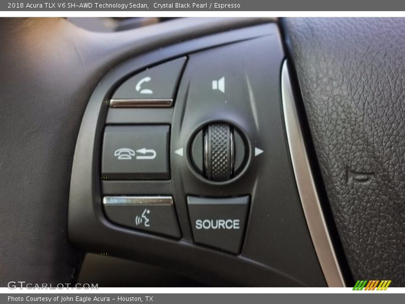Crystal Black Pearl / Espresso 2018 Acura TLX V6 SH-AWD Technology Sedan