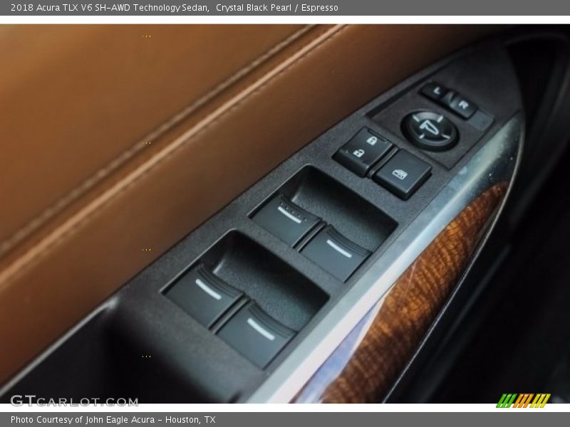 Crystal Black Pearl / Espresso 2018 Acura TLX V6 SH-AWD Technology Sedan