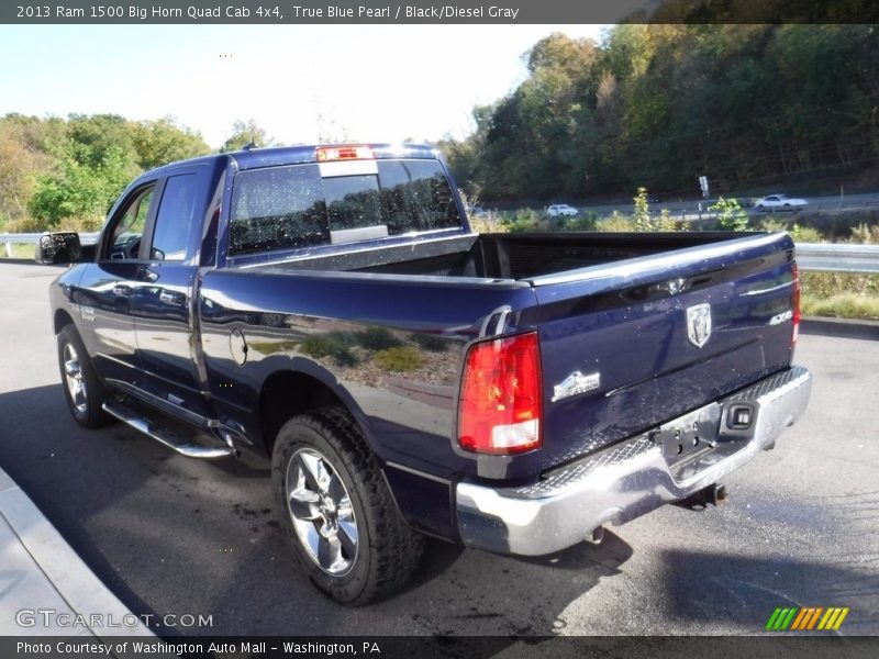 True Blue Pearl / Black/Diesel Gray 2013 Ram 1500 Big Horn Quad Cab 4x4