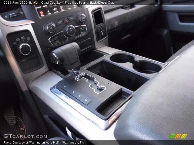 True Blue Pearl / Black/Diesel Gray 2013 Ram 1500 Big Horn Quad Cab 4x4