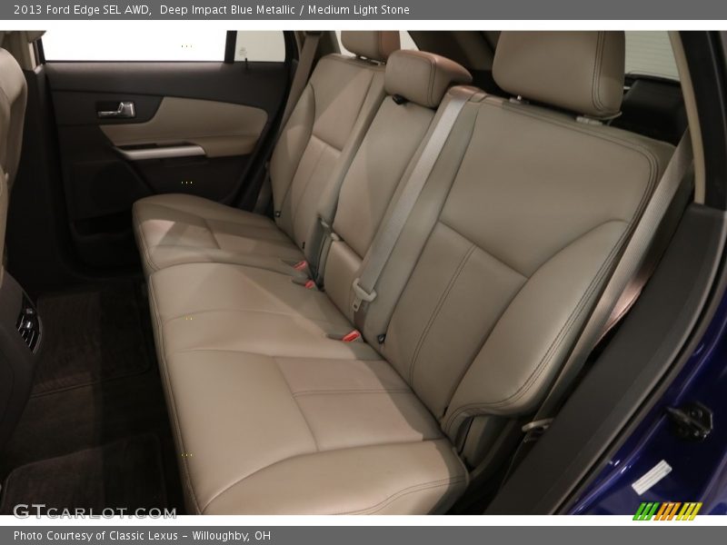 Deep Impact Blue Metallic / Medium Light Stone 2013 Ford Edge SEL AWD