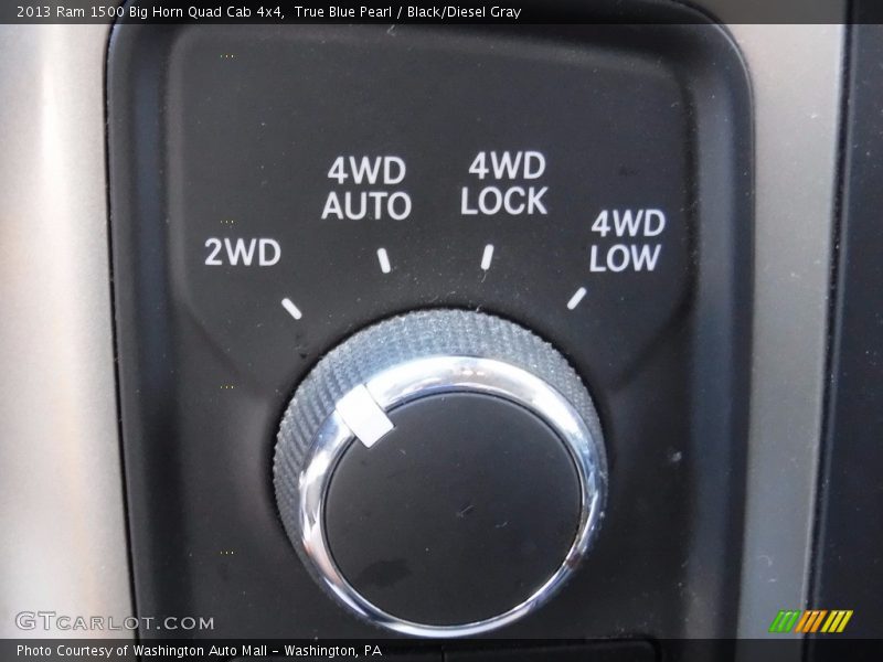 True Blue Pearl / Black/Diesel Gray 2013 Ram 1500 Big Horn Quad Cab 4x4