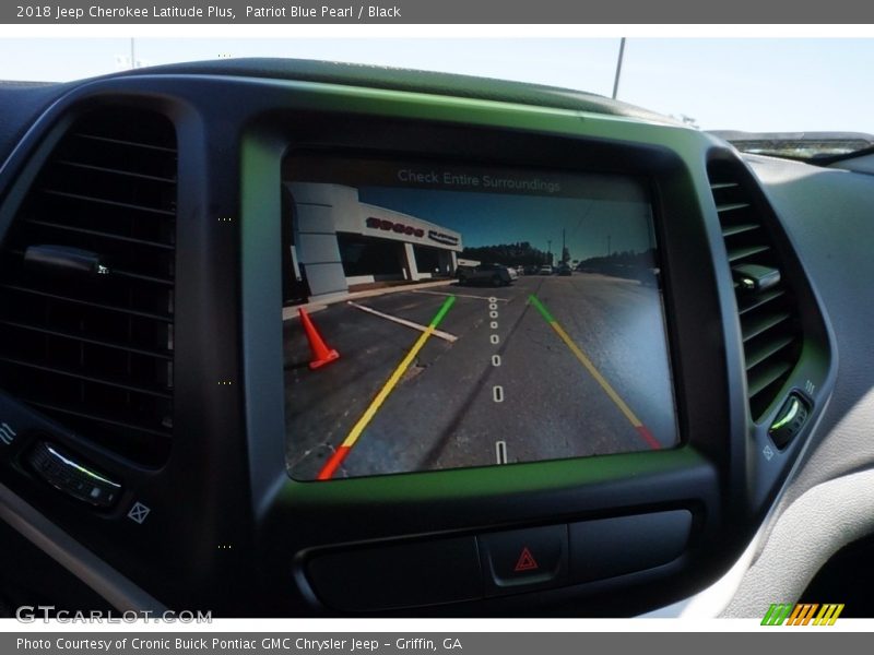 Patriot Blue Pearl / Black 2018 Jeep Cherokee Latitude Plus