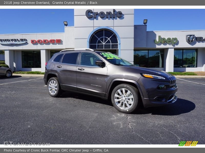 Granite Crystal Metallic / Black 2018 Jeep Cherokee Overland