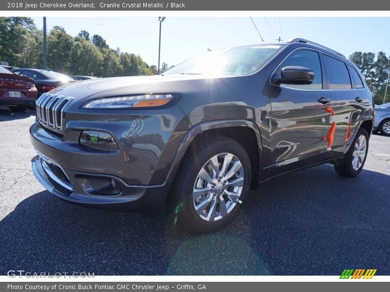 Granite Crystal Metallic / Black 2018 Jeep Cherokee Overland